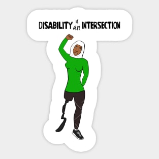 Disability Is An Intersection Amputee Sticker